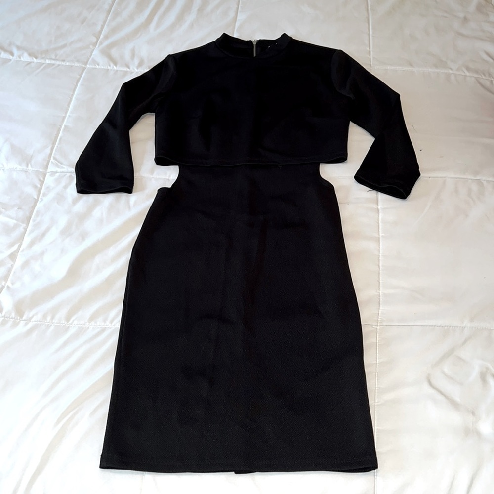 Black cutout dress
